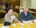 leden 2009 - Chystání tomboly na Obecní ples