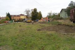 Výstavba garáží u nádraží 28.10.2009