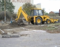 říjen 2009 - Výstavba garáží u nádraží