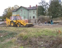 říjen 2009 - Výstavba garáží u nádraží