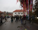 listopad 2009 - Martinské hody, stavění máji