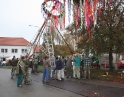 listopad 2009 - Martinské hody, stavění máji