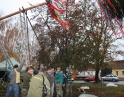 listopad 2009 - Martinské hody, stavění máji