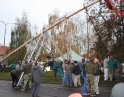 listopad 2009 - Martinské hody, stavění máji