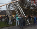 listopad 2009 - Martinské hody, stavění máji
