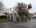 listopad 2009 - Martinské hody, stavění máji