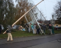 listopad 2009 - Martinské hody, stavění máji
