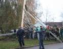 listopad 2009 - Martinské hody, stavění máji