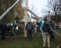 listopad 2009 - Martinské hody, stavění máji