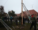 listopad 2009 - Martinské hody, stavění máji