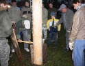 listopad 2009 - Martinské hody, stavění máji