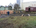 listopad 2009 - Stavba garáží u nádraží