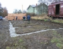 listopad 2009 - Stavba garáží u nádraží