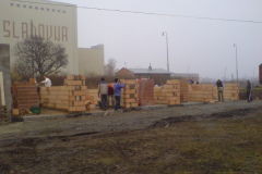 Výstavba garáží u nádraží 21.11.2009