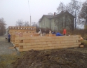 listopad 2009 - Výstavba garáží u nádraží
