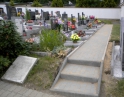 červen 2013 - Nové chodníky na hřbitově