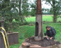 září 2013 - Demontáž kříže na ul. Krhovické