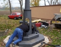 říjen 2013 - Oprava kříže na ul. Krhovické