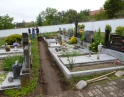 květen 2014 - Rekonstrukce chodníků na hřbitově