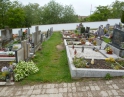 květen 2014 - Rekonstrukce chodníků na hřbitově