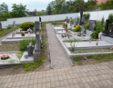 červen 2014 - rekonstrukce chodníků na hřbitově