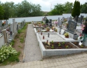 červen 2014 - rekonstrukce chodníků na hřbitově