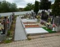 červen 2014 - rekonstrukce chodníků na hřbitově