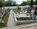 červen 2014 - rekonstrukce chodníků na hřbitově