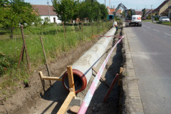 Zatrubnění příkopy na ul. Krhovické