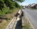 červen 2014 - zatrubnění příkopy na ul. Krhovické