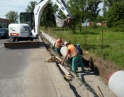červen 2014 - zatrubnění příkopy na ul. Krhovické