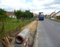 červen 2014 - zatrubnění příkopy na ul. Krhovické