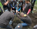 říjen 2015 - Sázení stromu mladými hasiči