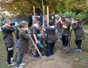 říjen 2015 - Sázení stromu mladými hasiči