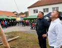 listopad 2023 - Martinské hody, stavění máje